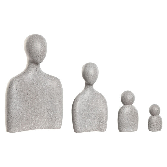 Декоративная фигура Home ESPRIT Серый Семья 19 x 19 x 30 cm (4 Предметы)