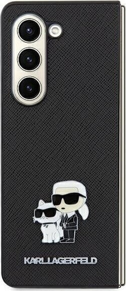 Karl Lagerfeld Karl Lagerfeld KLHCSA55SAKCNPK A55 A556 hardcase czarny/black Saffiano Karl&Choupette Pin