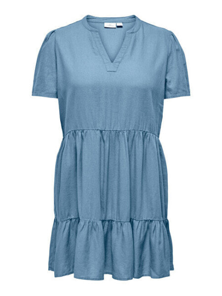 Повседневное платье ONLY CARMAKOMA CARTIRI-CARO Regular Fit 15311976 Blissful Blue