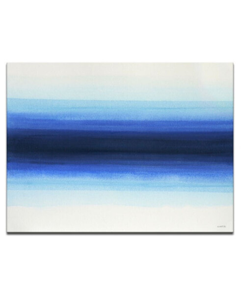 'Deepest' Blue Abstract Canvas Wall Art, 20x30"