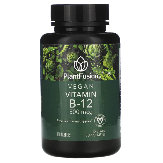 Vegan Vitamin B-12, 500 mcg, 100 Vegan Tablets