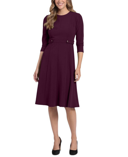 Women's Tab-Waist Fit & Flare Dress