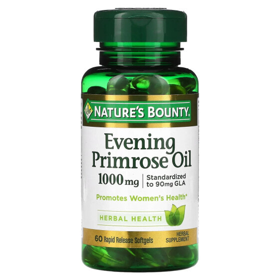 Витамины для женского здоровья Nature's Bounty Evening Primrose Oil, 1,000 мг, 60 капсул быстрого действия