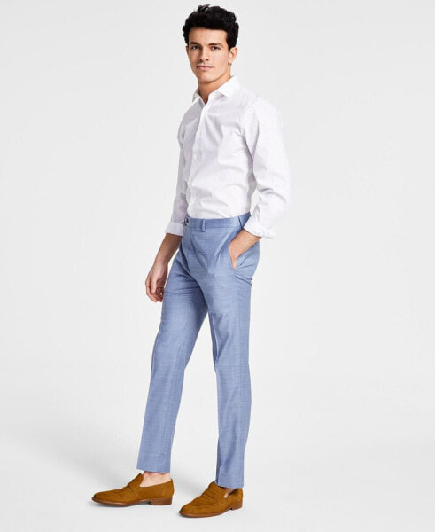 Men's Slim-Fit Wool-Blend Stretch Suit Pants