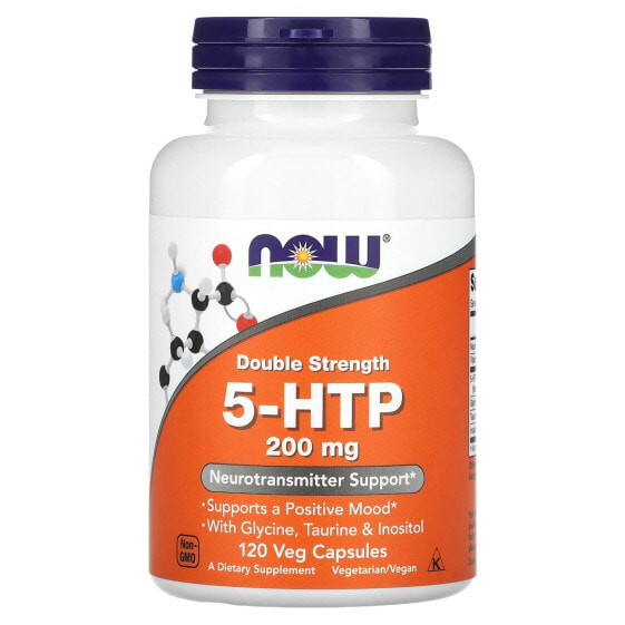 Витамины для похудения NOW 5-HTP, Double Strength, 200 мг, 120 вег капсул