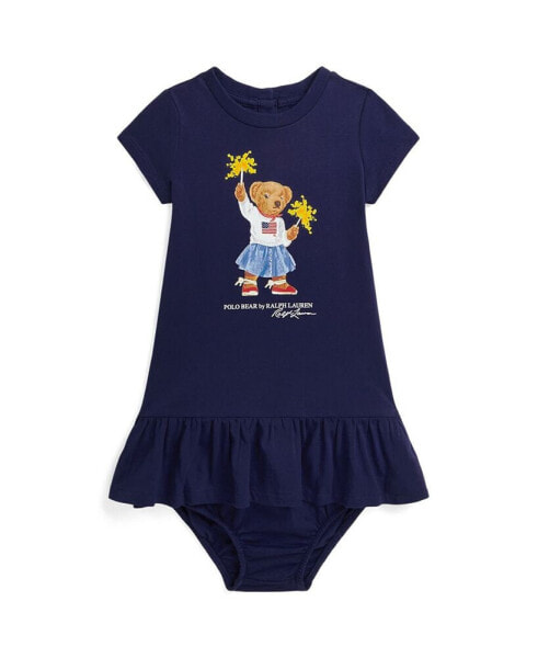 Baby Bear Cotton Tee Dress Bloomer