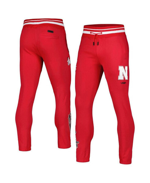 Штаны мужские из флиса с логотипом Pro Standard, цвет Scarlet Nebraska Huskers