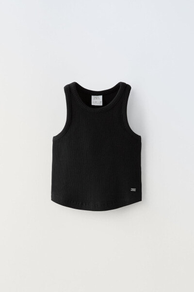 Ribbed racerback top