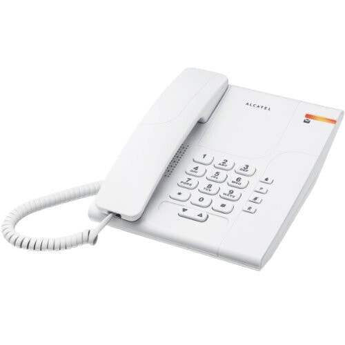 Alcatel Temporis 180 - DECT telephone - Wired handset - Caller ID - White