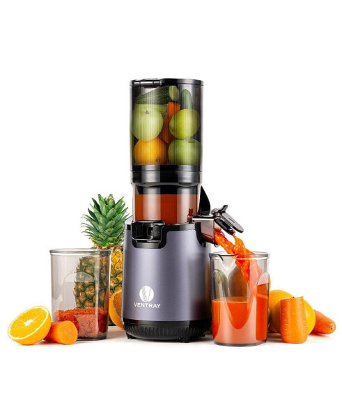 Cold Press Juicer, Slow Masticating with 130mm Wide Feed Chute, 5.3" Extra Large Fit Whole Fruits Vegetables