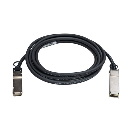 QNAP CAB-NIC40G30M-QSFP - 3 m - QSFP+ - QSFP+ - Male/Male - Black - 40 Gbit/s