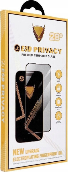 TelForceOne Szkło Hartowane OG Premium Privacy Glass - do Iphone 15 Plus czarny