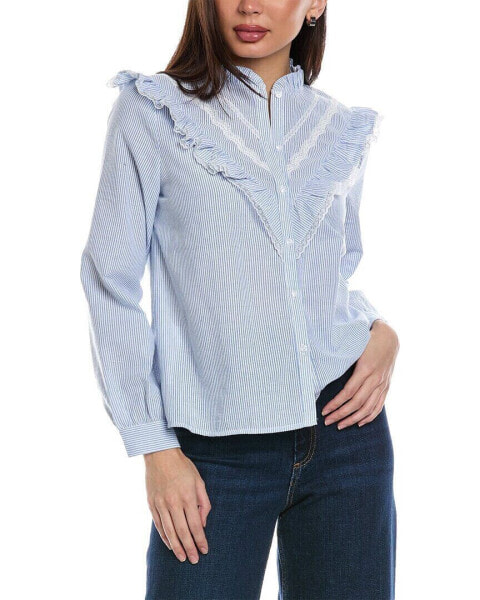 Anna Kay Blouse Women's Blue M