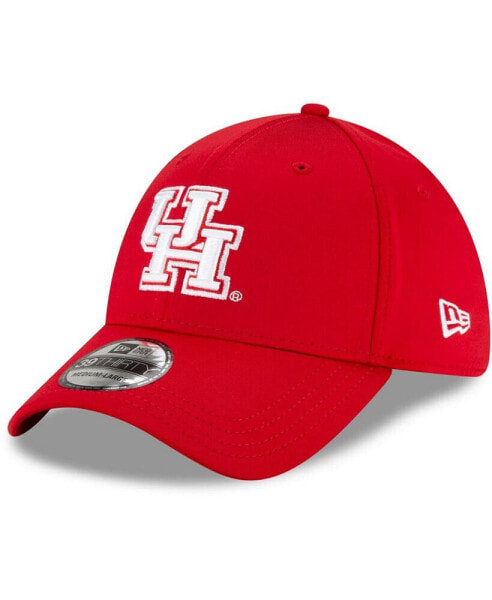 Men's Red Houston Cougars Campus Preferred 39Thirty Flex Hat