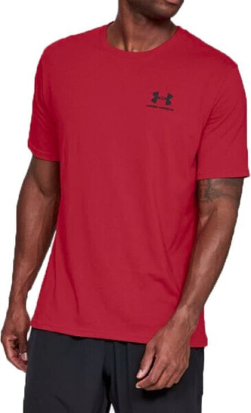 Under Armour Koszulka męska Sportstyle Left Chest Tee czerwona r. L (1326799-600)