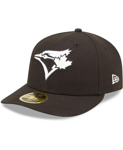 Men's Toronto Blue Jays Black, White Low Profile 59FIFTY Fitted Hat