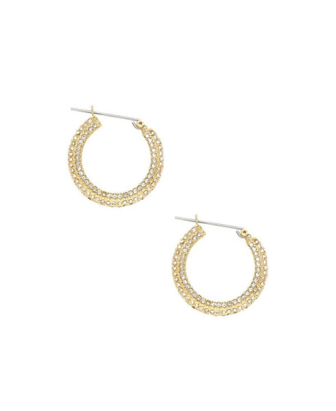 Серьги Ettika Sparkle Bits Mini Crystal Hoops