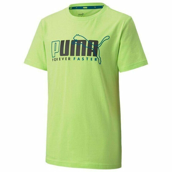 Детский Футболка с коротким рукавом Puma ALPHA GRAPHIC TEE 583188 Зеленый (6 Years)