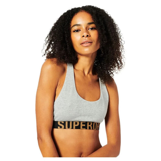 SUPERDRY Large Logo Crop lette Bra