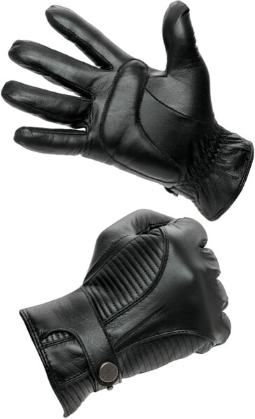 PEARLWOOD Men's Leather Gloves Jake for Biker Touchscreen Made of Sheepskin Leather