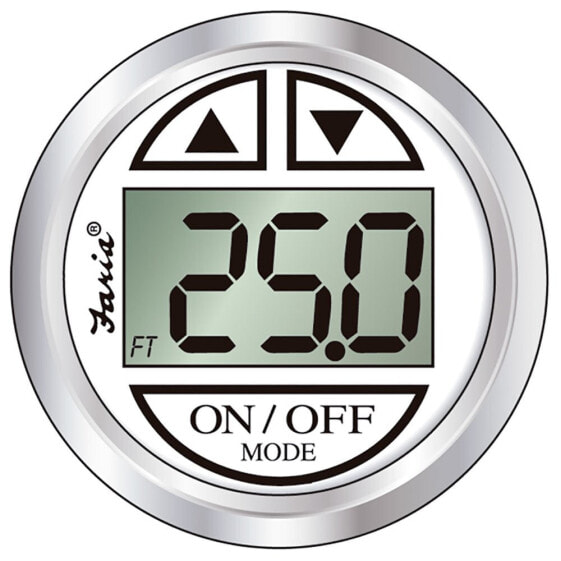 FARIA Chesapeake SS Depth&Air Temperature Gauge Trans