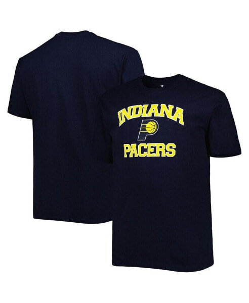 Men's Navy Indiana Pacers Big and Tall Heart and Soul T-shirt