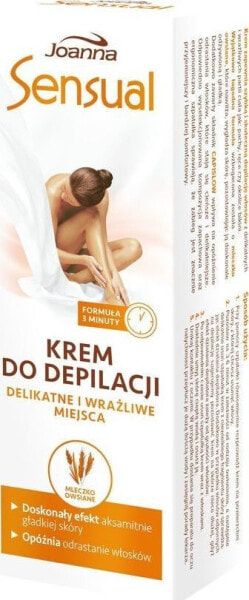 Joanna Sensual krem do depilacji miejsc wrażliwych z mleczkiem owsianym 100g