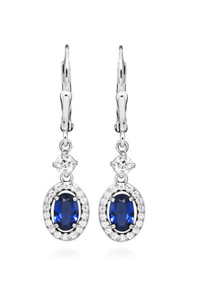 Elegant silver earrings with zircons SVLE0670SH8M100