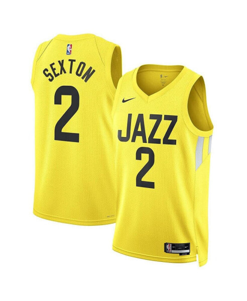 Men's and Women's Collin Sexton Gold Utah Jazz Swingman Jersey - Icon Edition