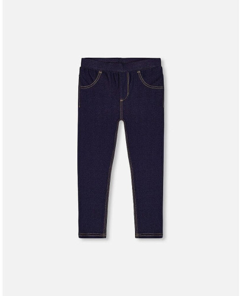 Big Girls Dark Blue Denim Jeggings