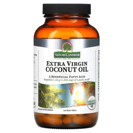 Extra Virgin Coconut Oil, 120 Soft Gels
