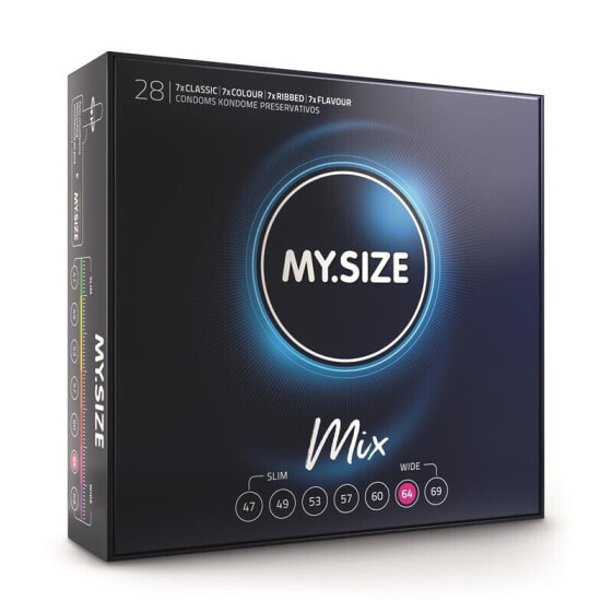 Презервативы MY.SIZE Микс размеров 64 шт. в коробке из 28 шт.