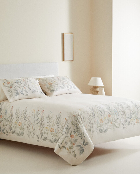 Floral print duvet cover