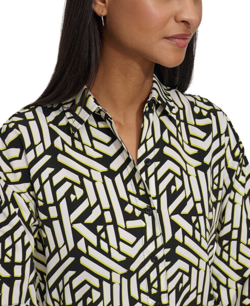 Women's Printed Oversize Blouse