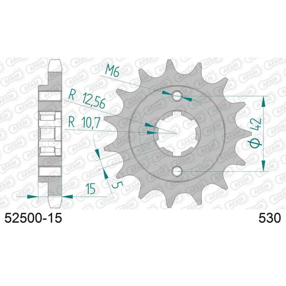 AFAM 52500-530 Sprocket front sprocket