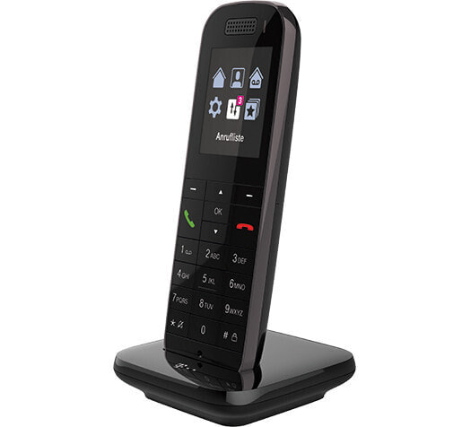 Deutsche Telekom Telekom Speedphone 52 - DECT telephone - Wireless handset - Speakerphone - 100 entries - Caller ID - Black