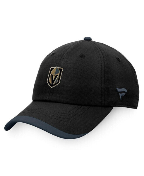 Men's Black Vegas Golden Knights Authentic Pro Rink Pinnacle Adjustable Hat