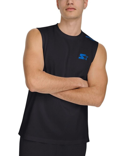 Men's Regular-Fit Logo Graphic Sleeveless T-Shirt