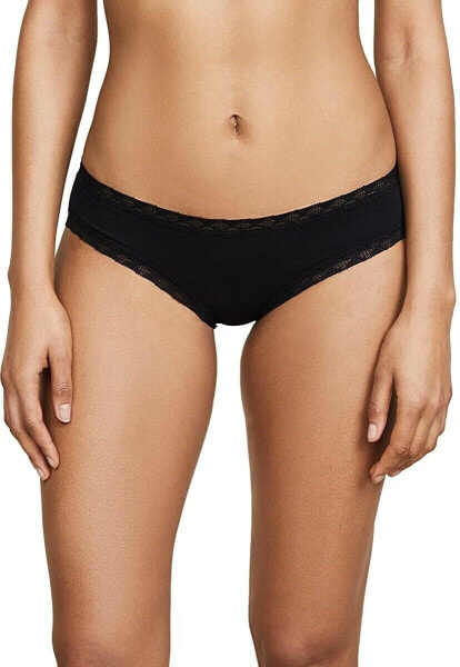 Natori 252299 Women's Bliss Cotton Briefs Black Underwear Size S