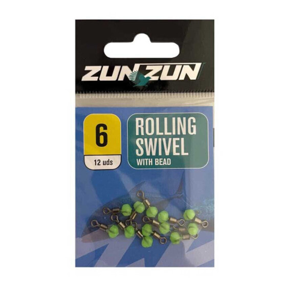 ZUNZUN Rolling Bead Injected Swivels 12 Units