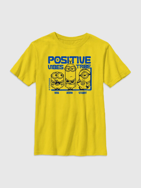 Kids Minions Positive Vibes Graphic Tee