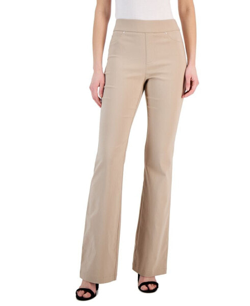 Petite High-Rise Flare Pants, Created for Macy's