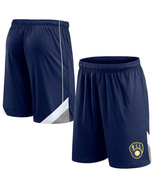 Men's Navy Milwaukee Brewers Slice Shorts