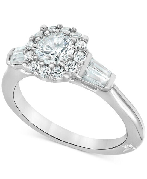 Diamond Halo Engagement Ring (1-1/4 ct. t.w.) in 18k White Gold