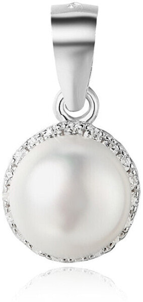 Silver pendant with freshwater pearl AGH97