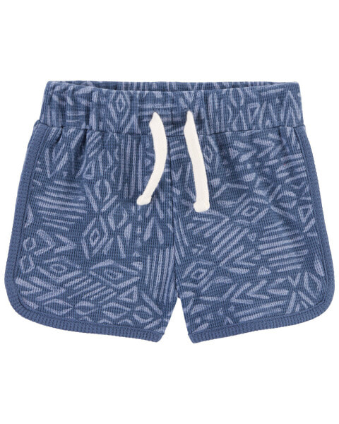 Baby Tribal Print Pull-On Waffle Knit Shorts 24M