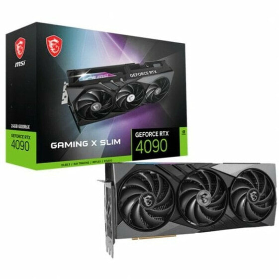 Графическая карта MSI GEFORCE RTX 4090 GAMING X SLIM 24G 24 GB GDDR6 NVIDIA GeForce RTX 4090