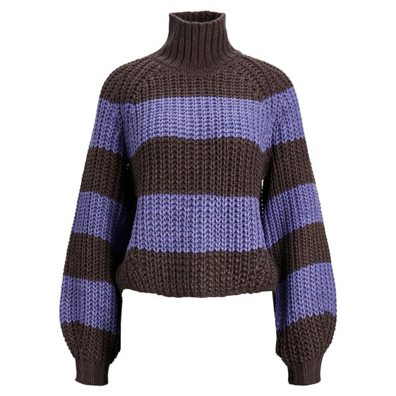 JACK & JONES Kelvy Chunky Stripe Turtle Neck Sweater