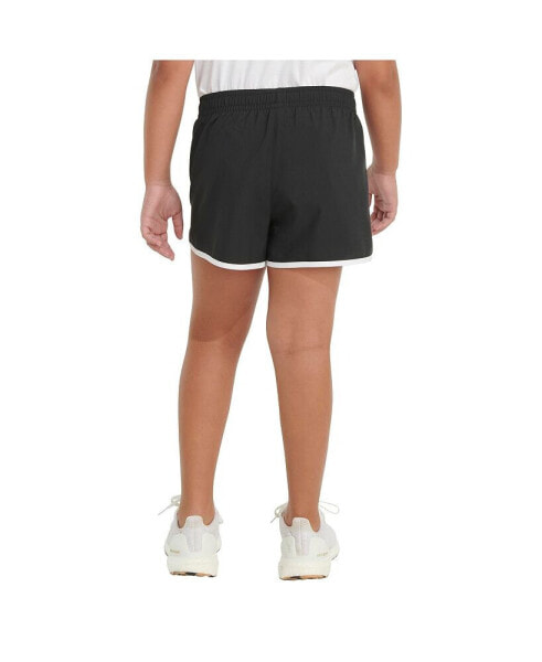 Big Girls Elastic Waistband Retro Woven Shorts - Extended Sizing