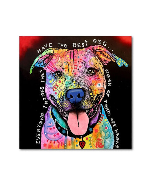 Dean Russo 'Best Dog' Metal Art - 16" x 16"
